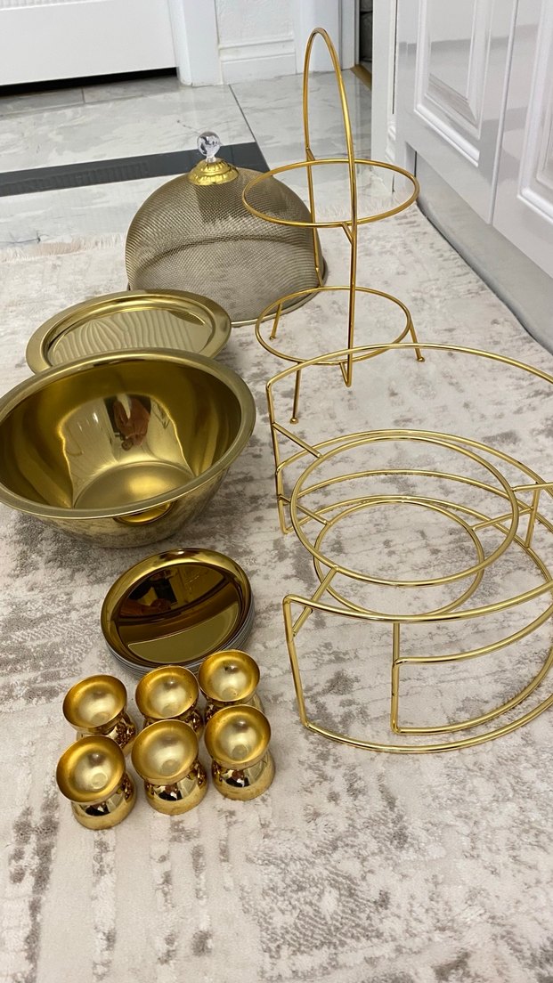 Altın Renkli Sofra Takımı Seti - Görsel 2