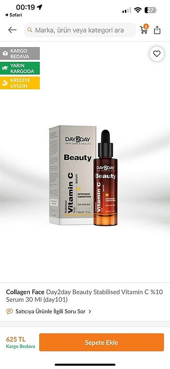 Day 2 day C vitamini serum