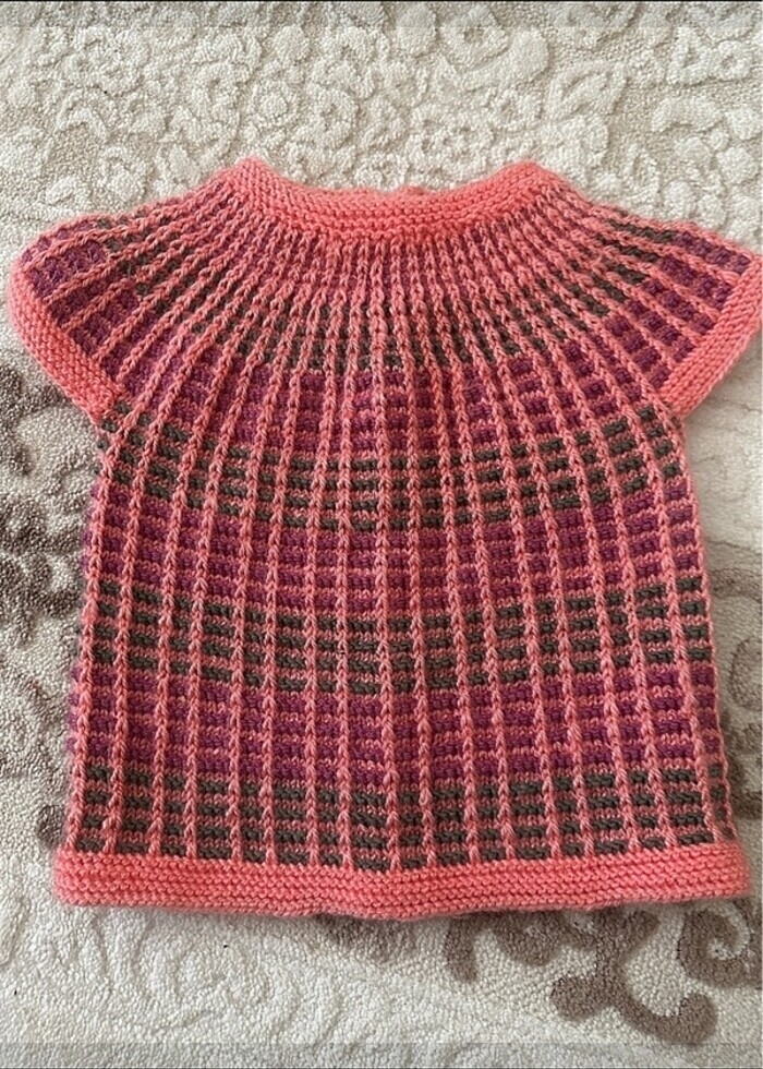 El örgüsü bebek yeleği - Görsel 2