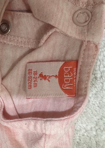 Pembe Nakışlı Fırfırlı Bebek Kız Takımı - Görsel 2