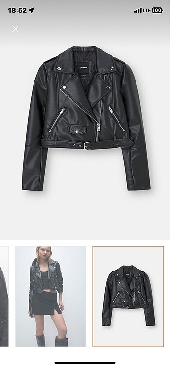 Deri ceket pull and bear