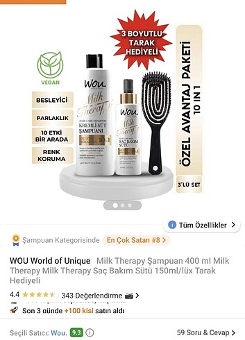 Saç bakım seti - Görsel 5