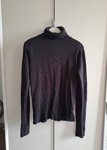 Kadın Siyah Balıkçı Yaka Triko Kazak - Görsel 7