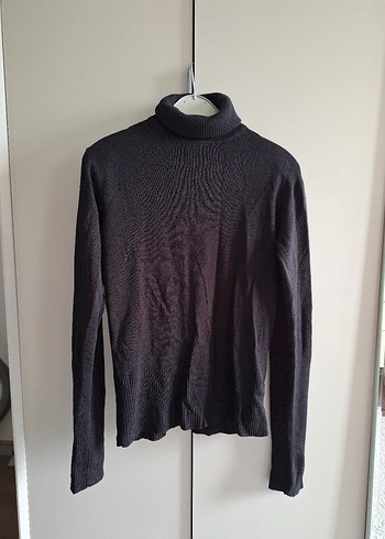 Kadın Siyah Balıkçı Yaka Triko Kazak - Görsel 6