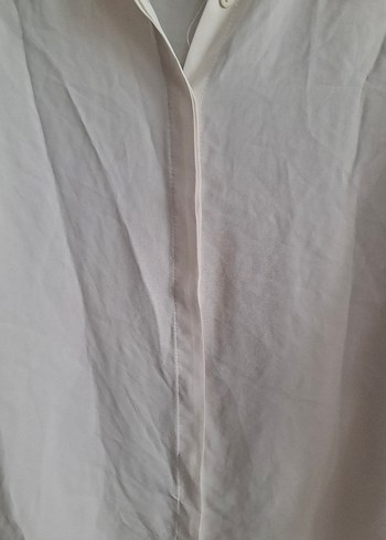 Kadın Beyaz Uzun Kollu Gömlek - Görsel 6