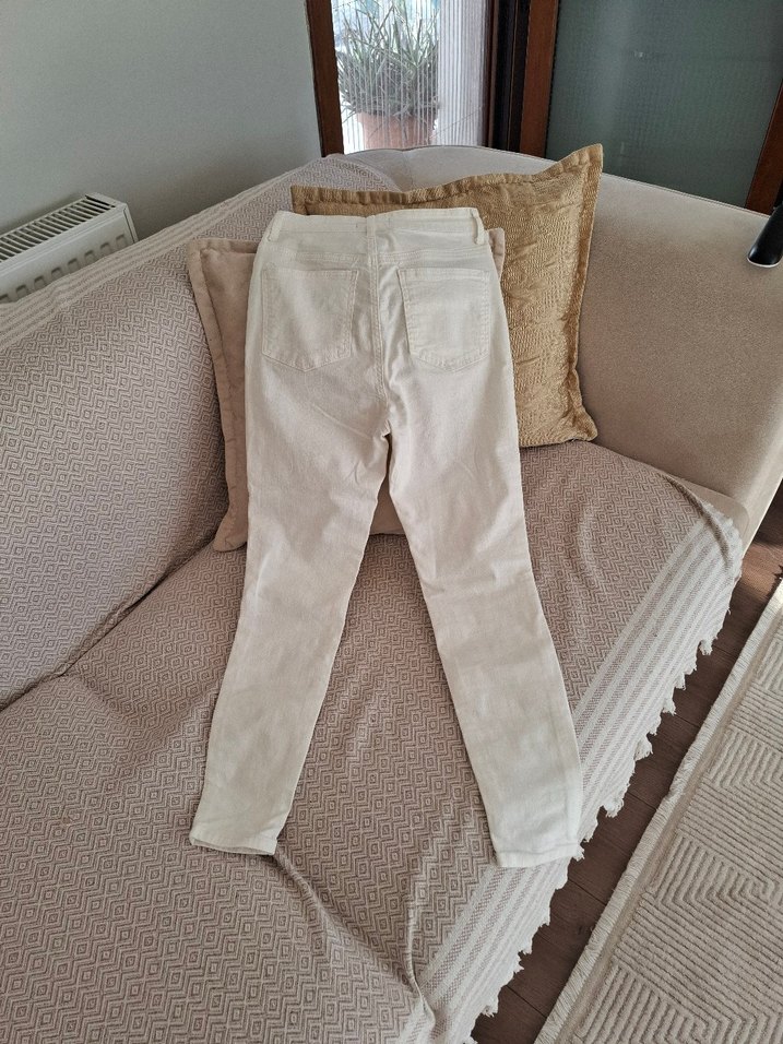 Beyaz Kadın Pantolon - Görsel 2