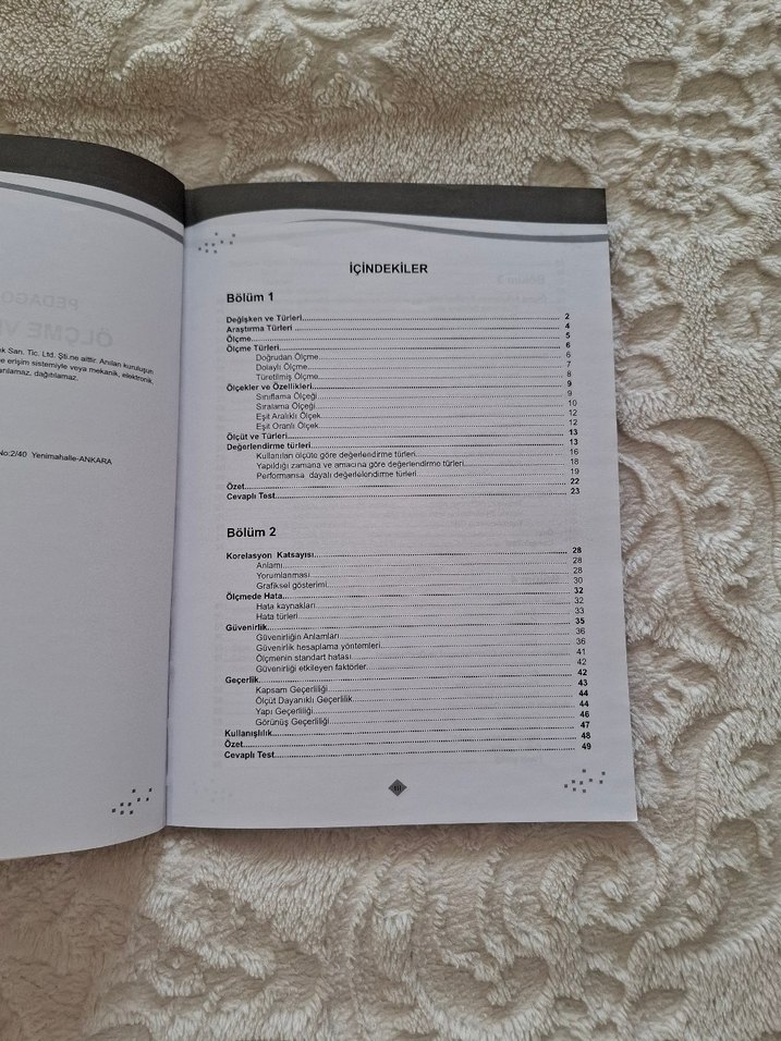 Pedagojik Formasyon İçin Ölçme ve Değerlendirme Kitabı - Görsel 4