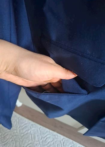 Mavi Düğmeli Erkek Takım Ceketi - Görsel 3