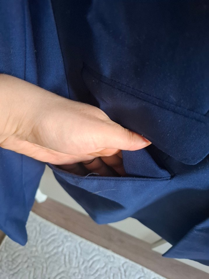 Mavi Düğmeli Erkek Takım Ceketi - Görsel 3