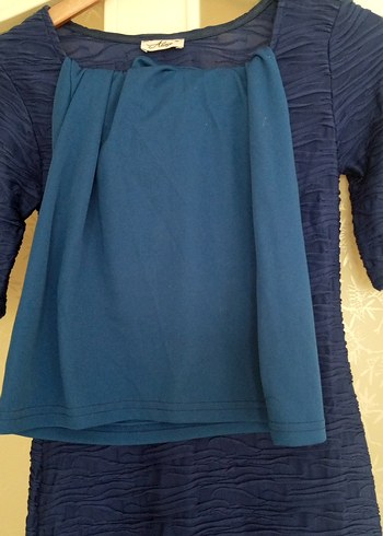 Mavi Pilili  Kadın Elbise - Görsel 5