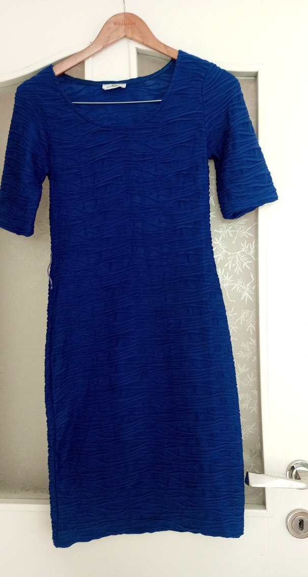 Mavi Pilili  Kadın Elbise - Görsel 3