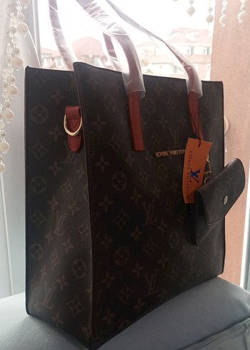 Klasik Kahverengi Deri Kadın Çanta - Görsel 2