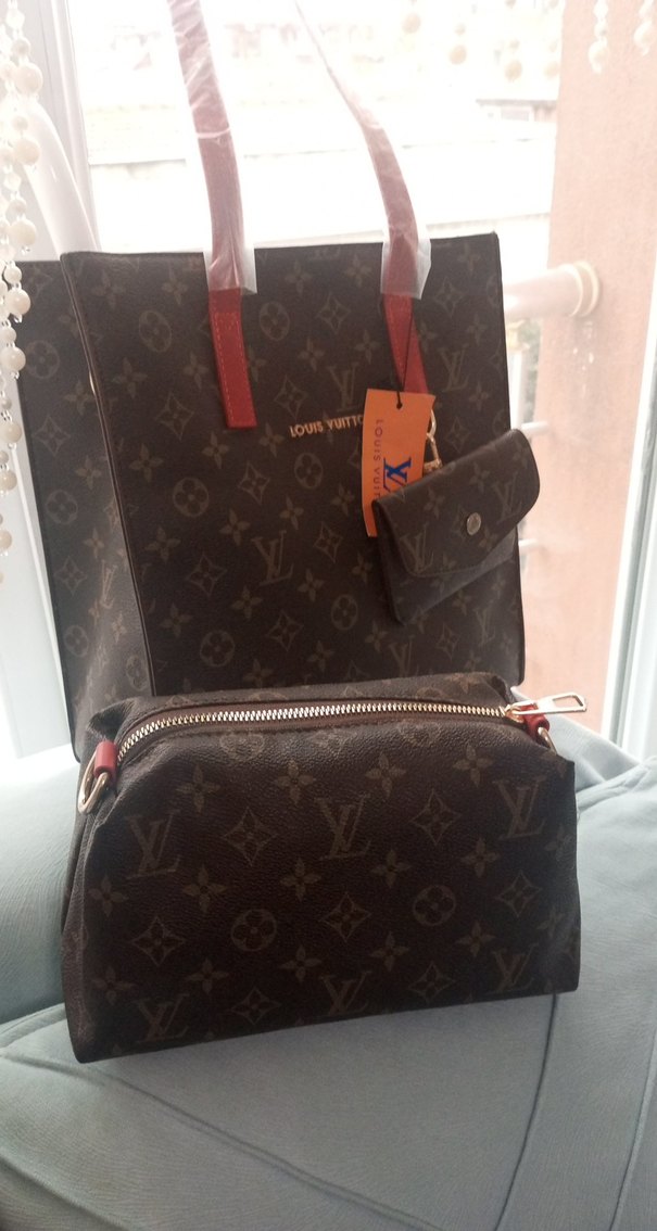 Klasik Kahverengi Deri Kadın Çanta - Görsel 3