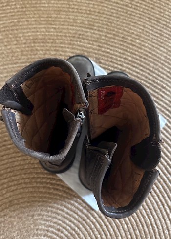 Harley davıdson Kahverengi Deri Çocuk Botları - Görsel 8