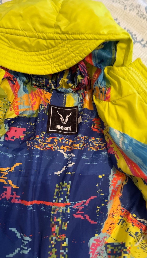 Sarı Fermuarlı Erkek Çocuk Mont - Görsel 3