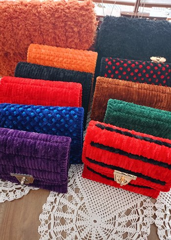 Renkli Örgü Kadın cüzdan - Görsel 2