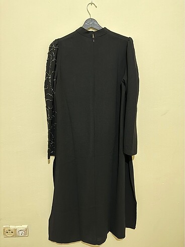 Siyah tunik pantolon takım - Görsel 10