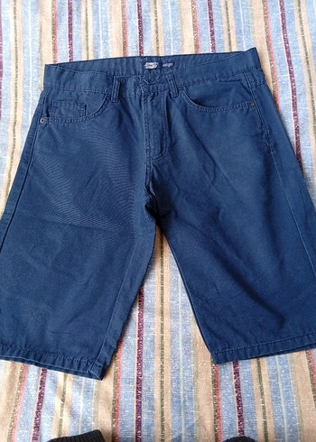 Erkek Lacivert Denim Şort - Görsel 5