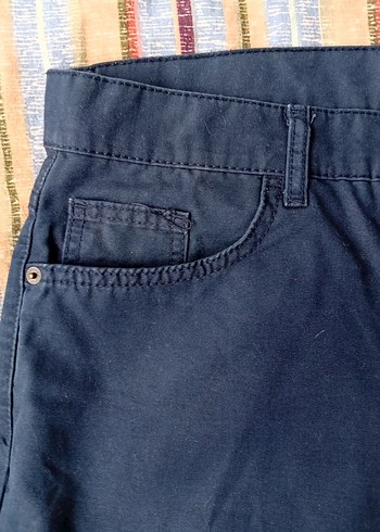 Erkek Lacivert Denim Şort - Görsel 4
