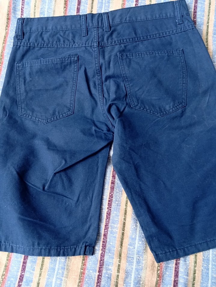 Erkek Lacivert Denim Şort - Görsel 2