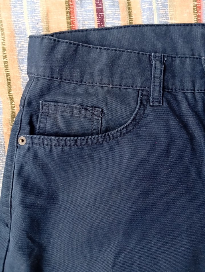 Erkek Lacivert Denim Şort - Görsel 4