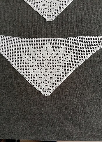 Beyaz Motifli Geleneksel El Örgüsü Altı Parça - Görsel 2