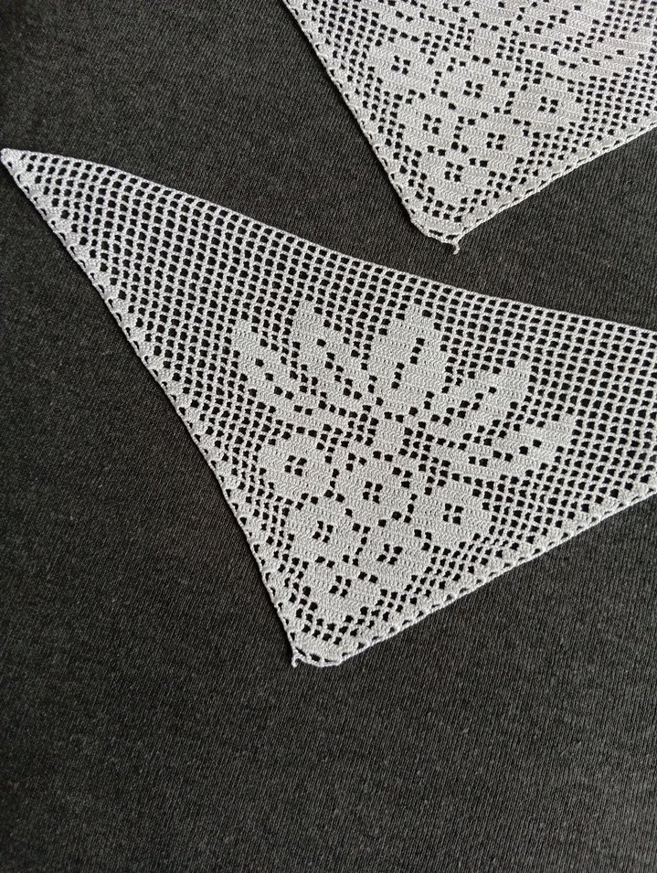 Beyaz Motifli Geleneksel El Örgüsü Altı Parça - Görsel 3