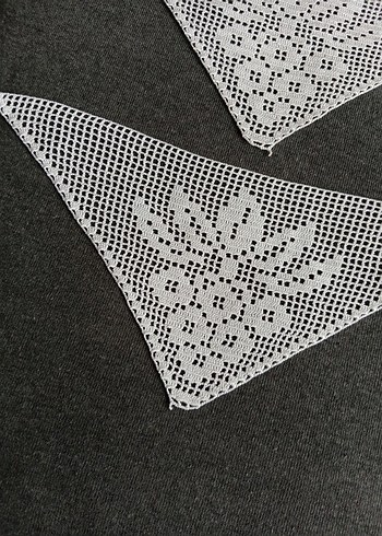 El İşçiliği Beyaz Dantel Etek Ucu Seti - Görsel 4