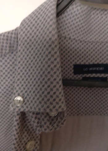 Gri Erkek Uzun Kollu Düğmeli Gömlek - Görsel 3