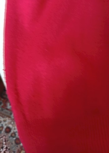 Kırmızı Uzun Kollu Kadın Kazak - Görsel 4