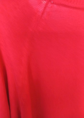 Kırmızı Uzun Kollu Kadın Kazak - Görsel 5