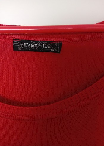 Kırmızı Uzun Kollu Kadın Kazak - Görsel 3