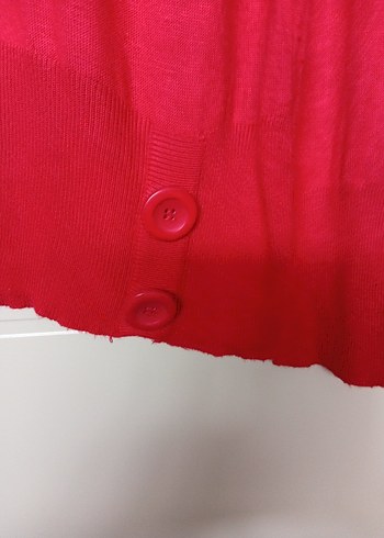 Kırmızı Uzun Kollu Kadın Kazak - Görsel 6