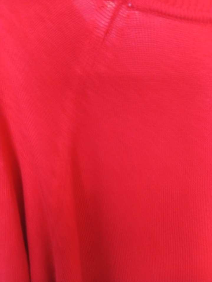 Kırmızı Uzun Kollu Kadın Kazak - Görsel 5