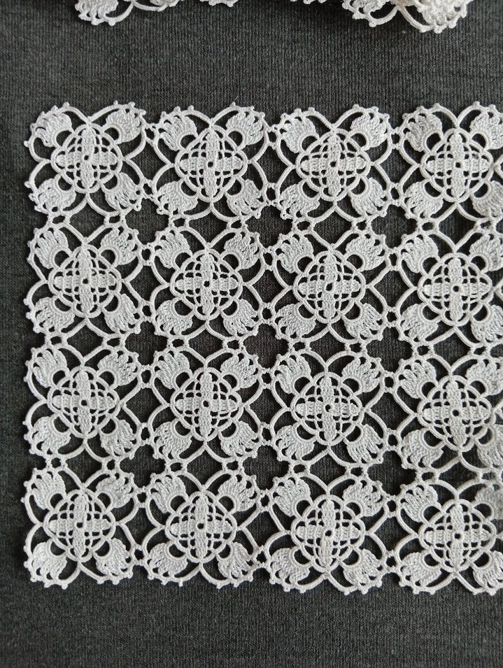 El Yapımı Beyaz Dantel Örtü - Görsel 2