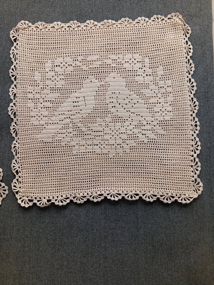 El Yapımı Vintage Dantel kırlent - Görsel 2