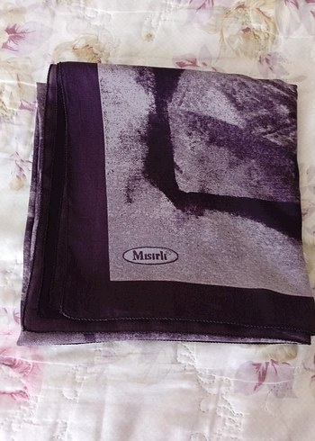 Mor Vintage Desenli Kadın Fular
