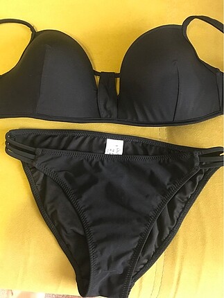 40 Beden siyah Renk Bikini alt üst
