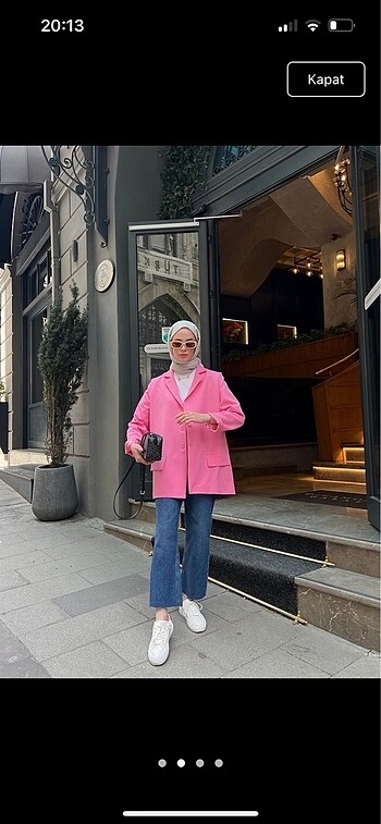 Zara pembe blazer ceket