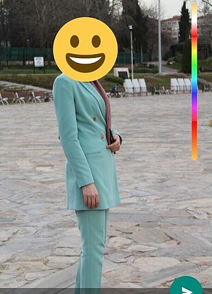Tesettür blazer ceket takım 