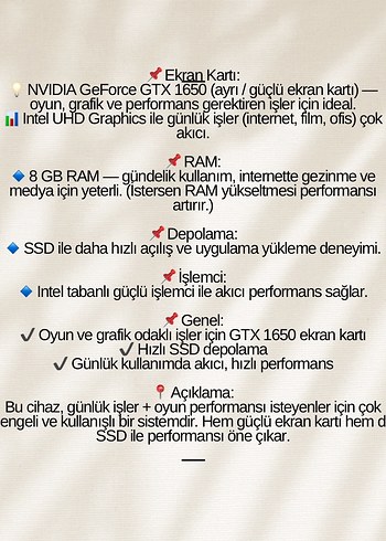 Casper Excalibur Laptop, GeForce GTX Grafik Kartı - Görsel 8