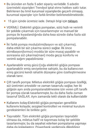  İki taraflı süt pompası