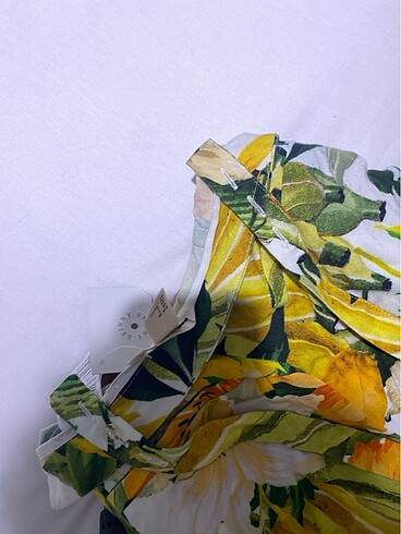 32 Beden H&M limonlu Salopet