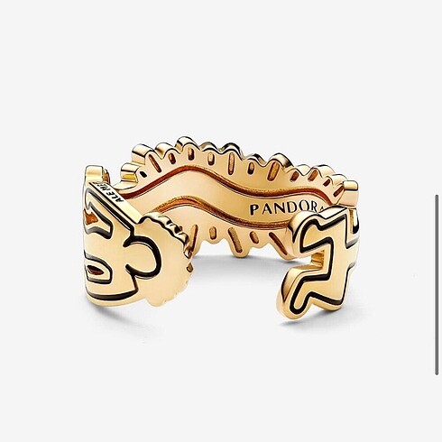  Beden Pandora Keith Haring yüzük 8 numara