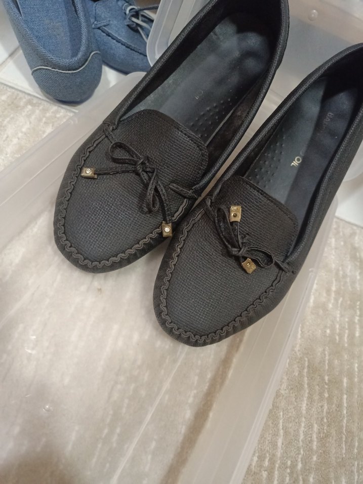 Klasik Siyah Tokalı Kadın Günlük Ayakkabı - Görsel 3