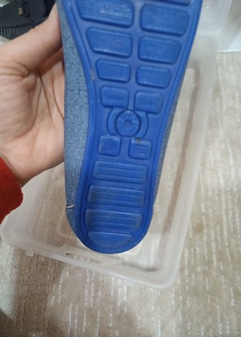 Kot Kumaşlı Kadın Dolgu Topuklu Günlük Ayakkabı - Görsel 4