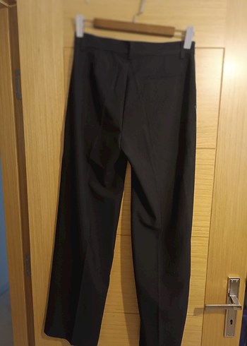 MNG Siyah Düğmeli Kadın Kumaş Pantolon - Görsel 2