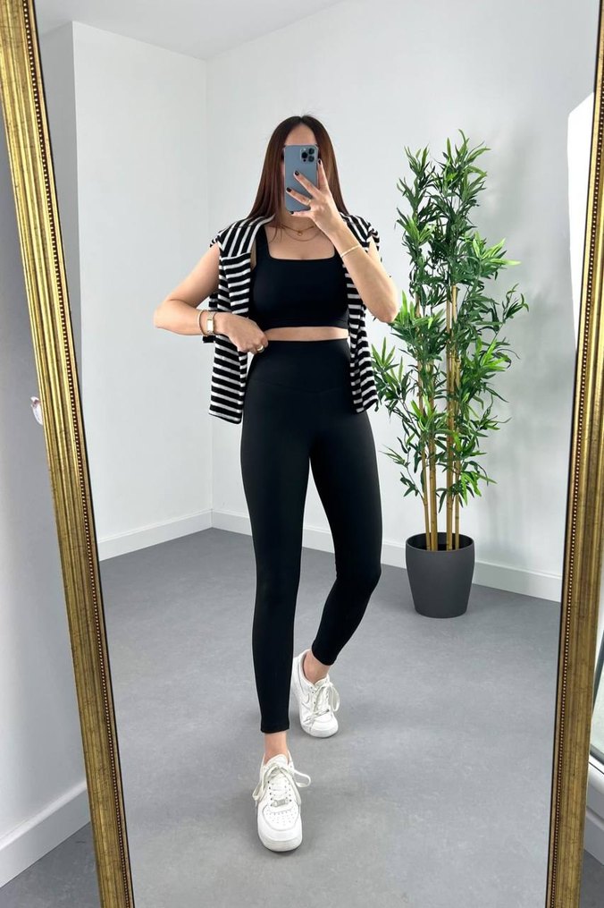 oysho siyah Kadın Tayt - Görsel 2