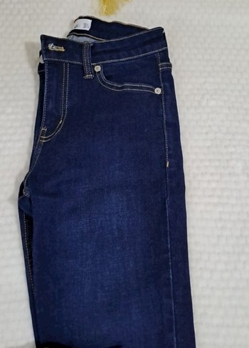 Lacivert Kadın Denim Pantolon - Görsel 4