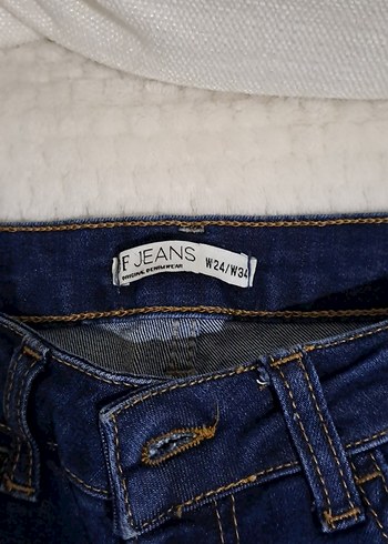 Kadın Lacivert  Dar Kesim Denim Jean - Görsel 4